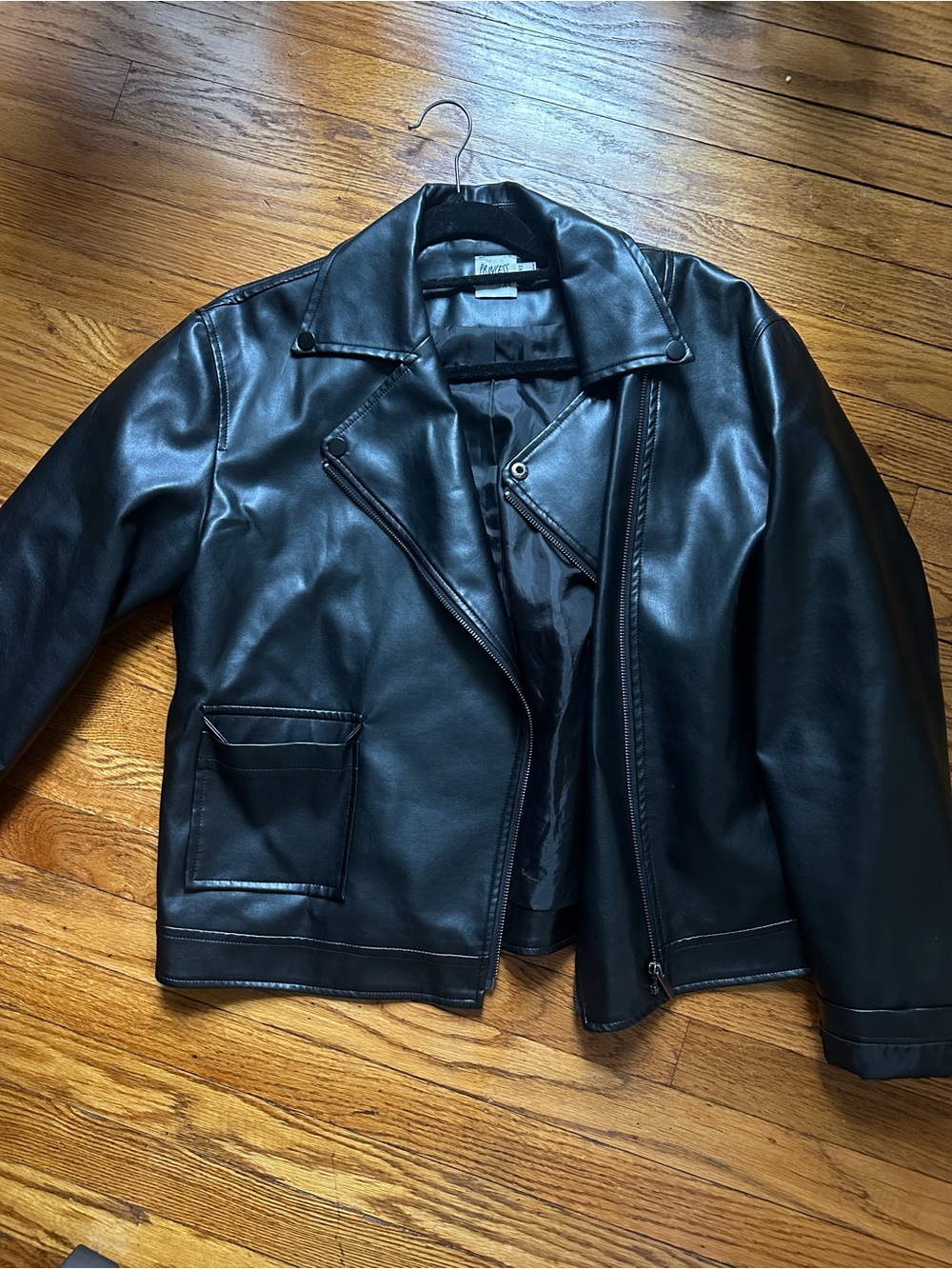 Princess Polly Black Faux Leather Jacket